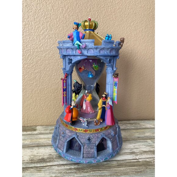 Disney Sleeping Beauty Aurora Hourglass Snowglobe Music Lighted Box w/FLAWS - Picture 12 of 16